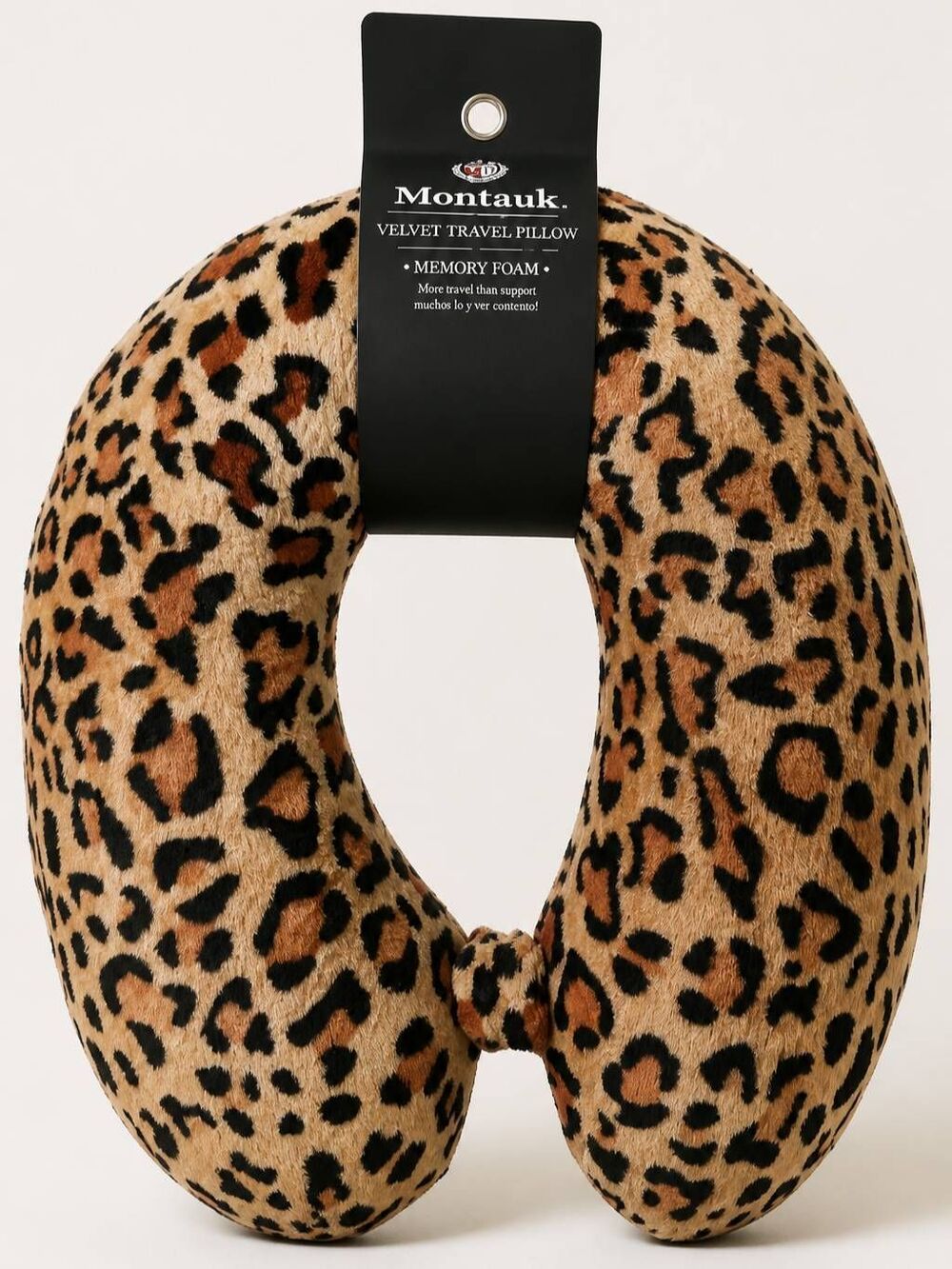 🇬🇪🔸️NWT Montauk Animal Print Velvet Memory Foam Travel Pillow